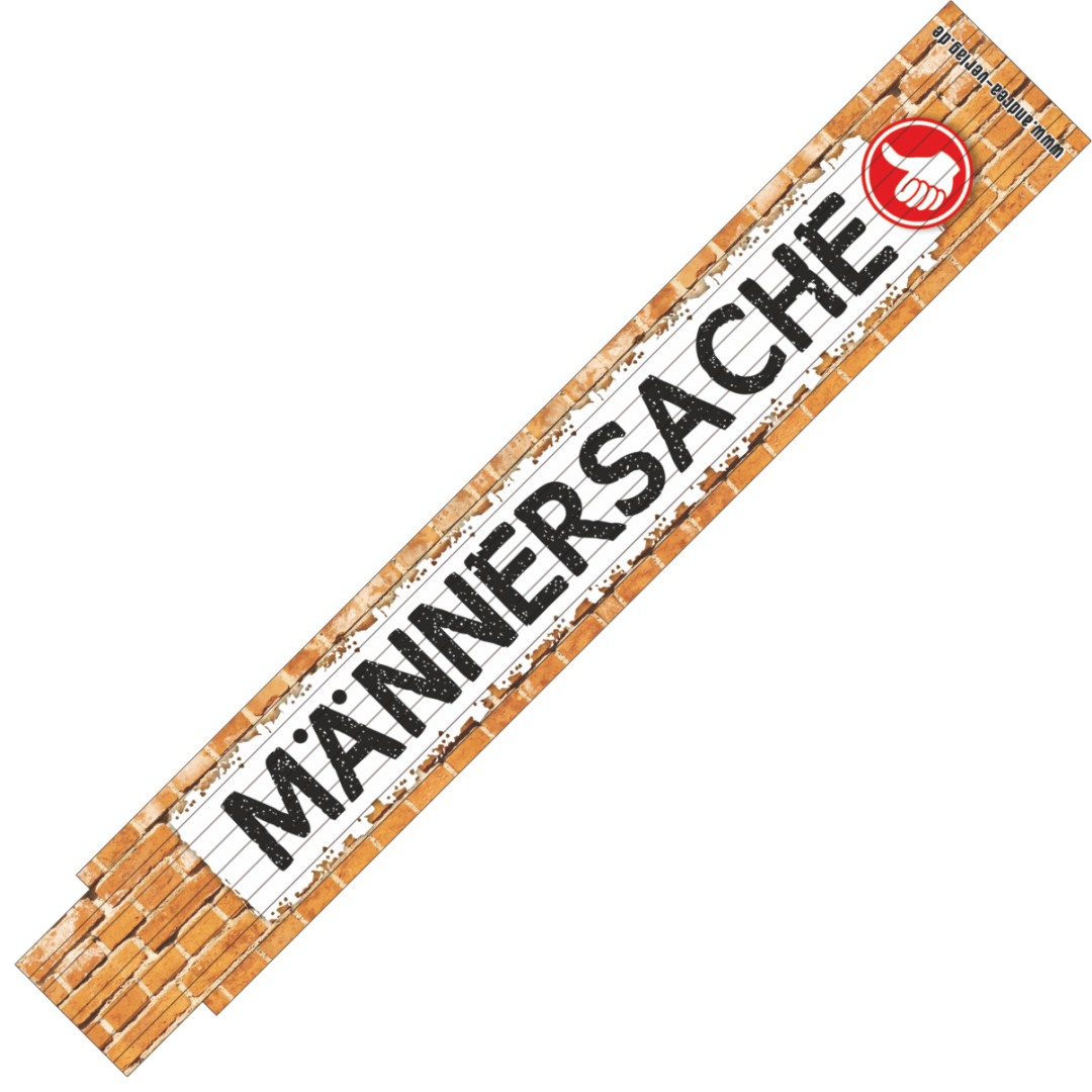 Zollstock mit Motiv und Spruch Frauen Power AndreaGeschenke.de