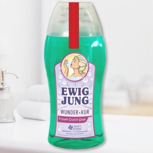 Duschgel - Ewig Jung - Duschbad Geschenk für Frauen Spaßmedizin Humorapotheke Scherzartikel Spaß Av Andrea Verlag andrea-geschenke.de
