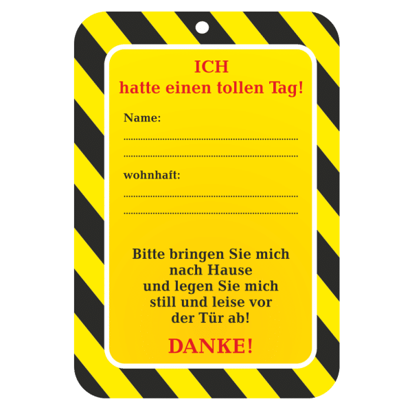 Eiserne Reserve Karte mit Band Anhängeband Notfallkarte Männertag Herrentag Vatertag, Männer saufen Partygeschenk AV andrea-geschenke.de