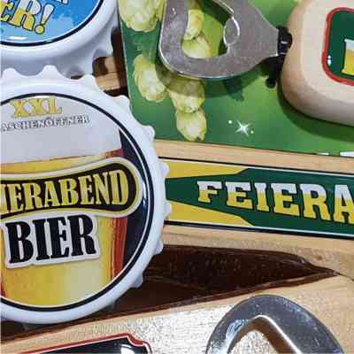 Flaschenöffner für Männer als Geschenk Öffner Kapselöffner Kapselheber Geschenkidee mit Sprüchen AV Andrea Verlag andrea-geschenke.de