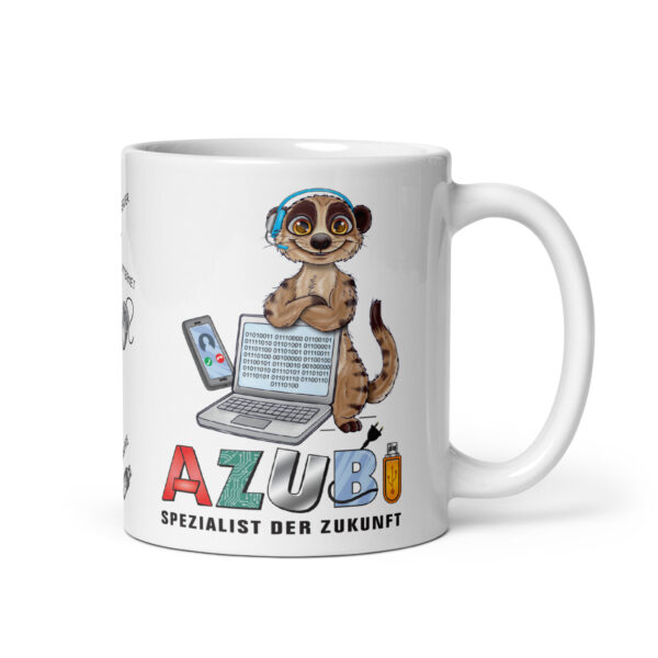 Geschenk Tasse Azubi Spezialist der Zukunft 300ml Kaffeetasse mit Spruch Lustige Bürotasse für Auszubildende