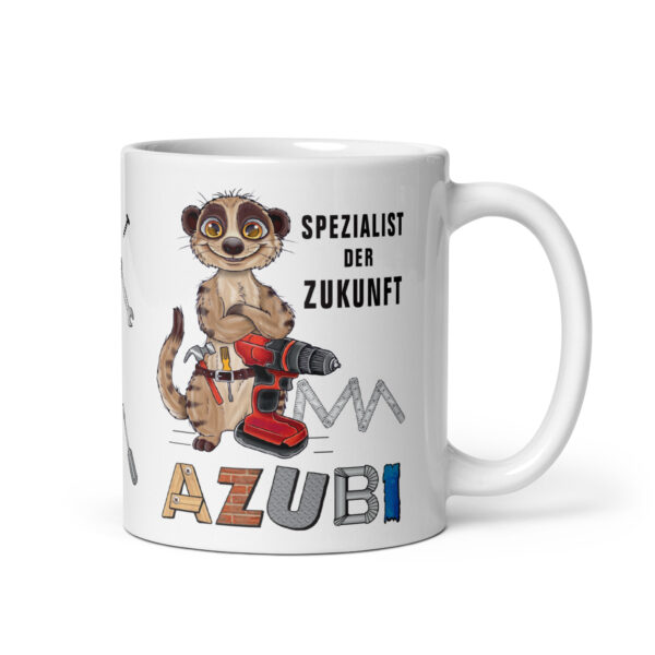 Geschenk Tasse Kaffeetasse mit Spruch - Azubi, Spezialist der Zukunft - für Handwerker Heimwerker Bauarbeiter