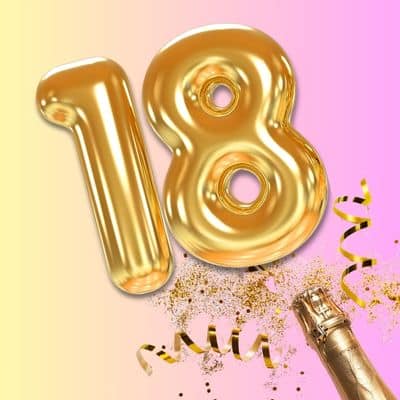 Geschenke Kleinigkeit zum 18. Geburtstag Geburtstagsgeschenke mit Zahlen für runde Geburtstage andrea-geschenke.de AV Andrea Verlag