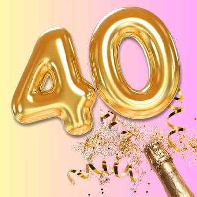 Geschenke Kleinigkeit zum 40. Geburtstag Geburtstagsgeschenke mit Zahlen für runde Geburtstage andrea-geschenke.de AV Andrea Verlag