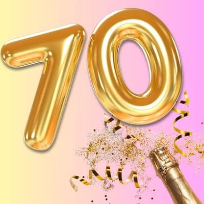 Geschenke Kleinigkeit zum 70. Geburtstag Geburtstagsgeschenke mit Zahlen für runde Geburtstage andrea-geschenke.de AV Andrea Verlag