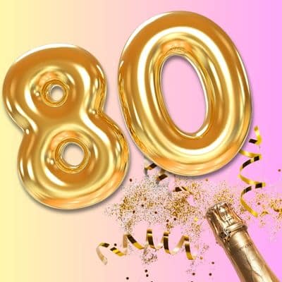 Geschenke Kleinigkeit zum 80. Geburtstag Geburtstagsgeschenke mit Zahlen für runde Geburtstage andrea-geschenke.de AV Andrea Verlag