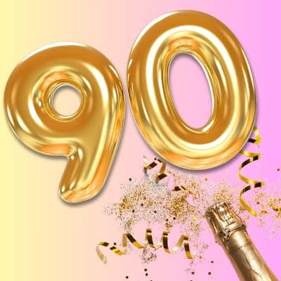 Geschenke Kleinigkeit zum 90. Geburtstag Geburtstagsgeschenke mit Zahlen für runde Geburtstage andrea-geschenke.de AV Andrea Verlag