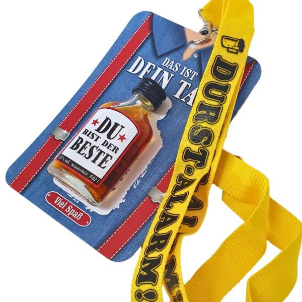 Geschenkkarte blau das ist dein Tag Du bist der Beste Karte mit Likör Männertag Männertagsgeschenke Vatertag Vatertagsgeschenke Herrentag Geschenk für Männer Kräuterlikör Schnapskarte - schräg