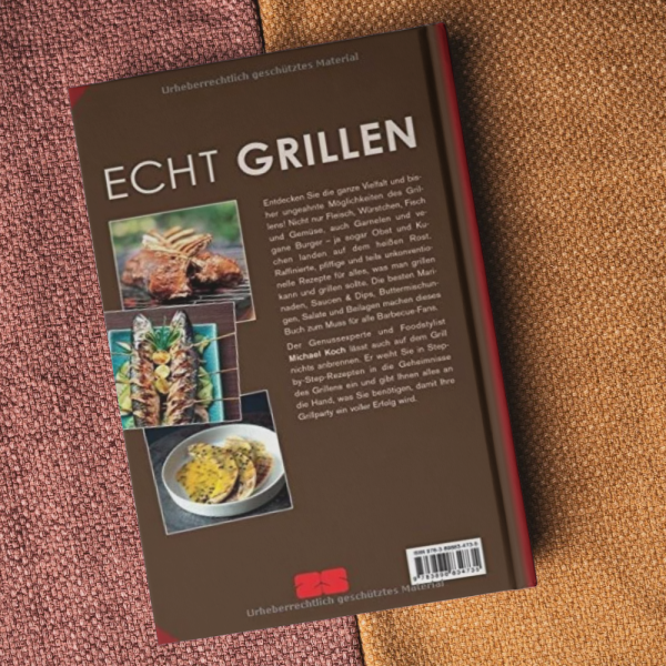 Grillbuch - Echt Grillen - Rückseite