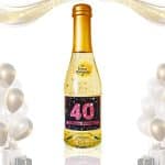 Geschenkset Piccolo 40 PINK mit Geburtstagskerze
