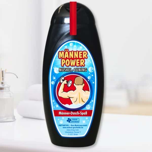 Spaß Duschbäder Duschgel Shampoo - Männer Power - Geschenk für Männer zum Geburtstag Geburtstagsgeschenk Männer Duschgel Duschbad Superman