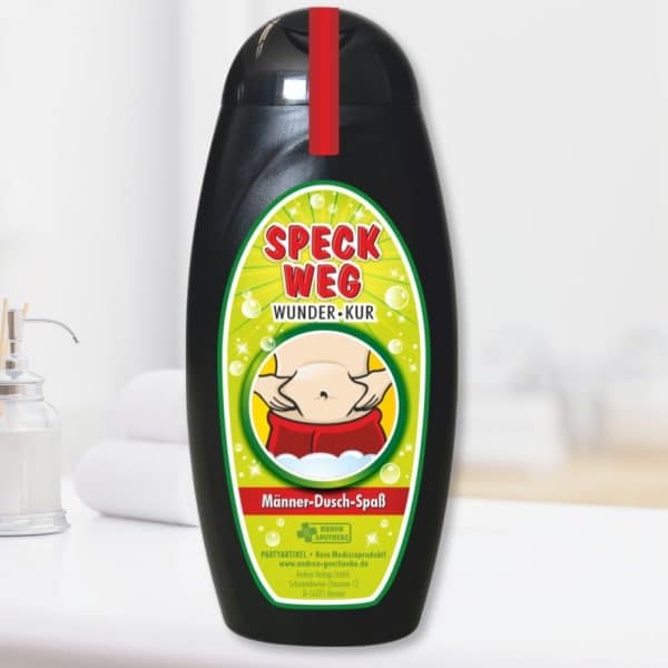 Spaß Duschbäder Duschgel Shampoo - Speck weg - Geschenk für Männer zum Geburtstag Geburtstagsgeschenk Männer Duschgel Duschbad