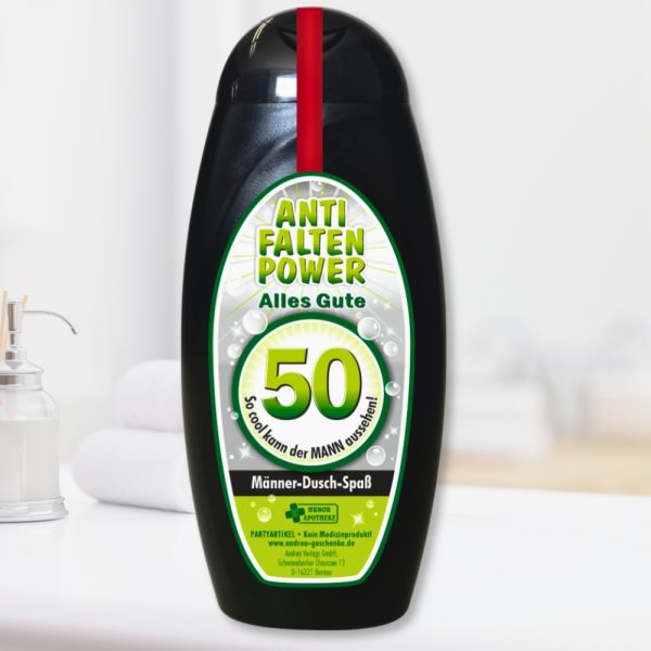 Spaß Duschbäder Duschgel Shampoo - zum 50. Geburtstag - Geschenk für Männer Geburtstagsgeschenk Männer Duschgel Duschbad lustig Scherzartikel