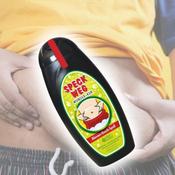 Spaß Duschgel Shampoo - Speck weg - Geschenk für Männer zum Geburtstag Geburtstagsgeschenk Männer Duschgel Duschbad