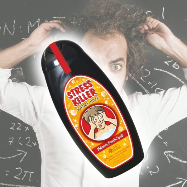 Spaß Duschgel Shampoo - Stress Killer - Geschenk für Männer zum Geburtstag Geburtstagsgeschenk Männer Duschgel Duschbad Anti Stress