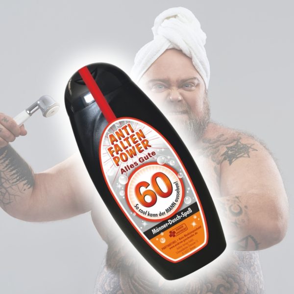 Spaß Duschgel Shampoo - zum 60. Geburtstag - Geschenk für Männer Geburtstagsgeschenk Männer Duschgel Duschbad lustig Scherzartikel