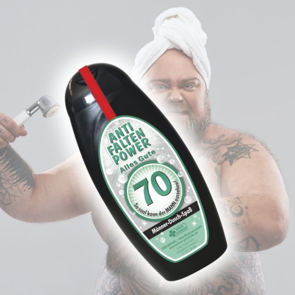 Spaß Duschgel Shampoo - zum 70. Geburtstag - Geschenk für Männer Geburtstagsgeschenk Männer Duschgel Duschbad lustig Scherzartikel
