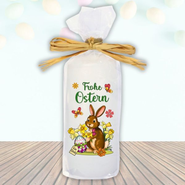 Osterkerze Kerze - Frohe Ostern Osterhase mit Osterei – Bild 2