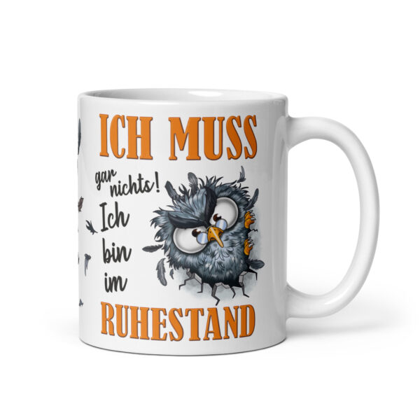 Tasse Kaffee-Becher Kaffeetasse „Ich bin im Ruhestand“ – Lustiges Rentner Geschenk zum Abschied – Hochwertige Keramik-Tasse – Geschenkidee zum Renteneintritt & Ruhestand