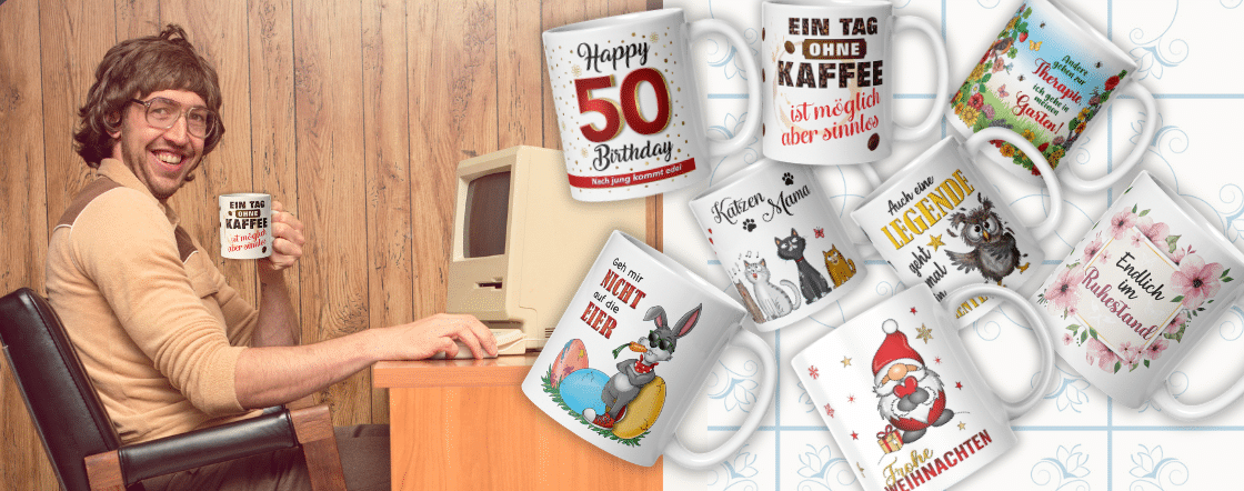 Tasse mit Spruch – Kaffeetassen als liebevolles Geschenk Geschenk-Tasse aus Keramik